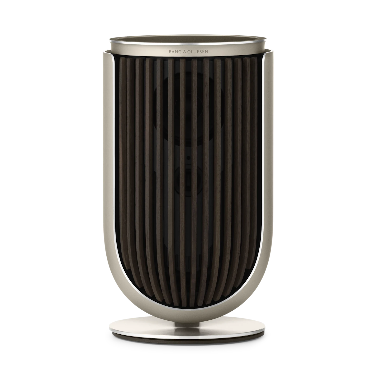 Beolab 8 speaker in dark walnut cover