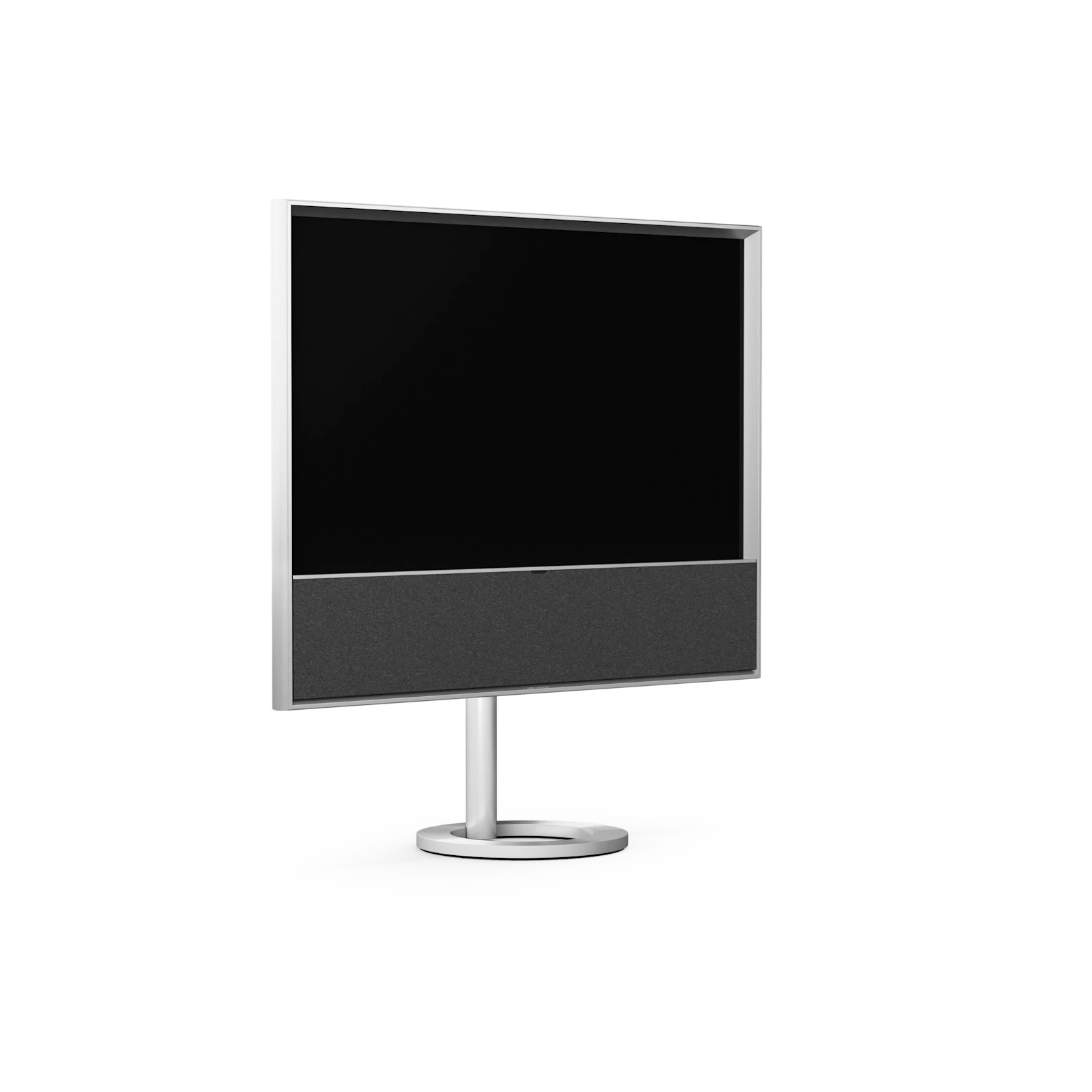 Side view of Beovision Contour with Silver Melange cover