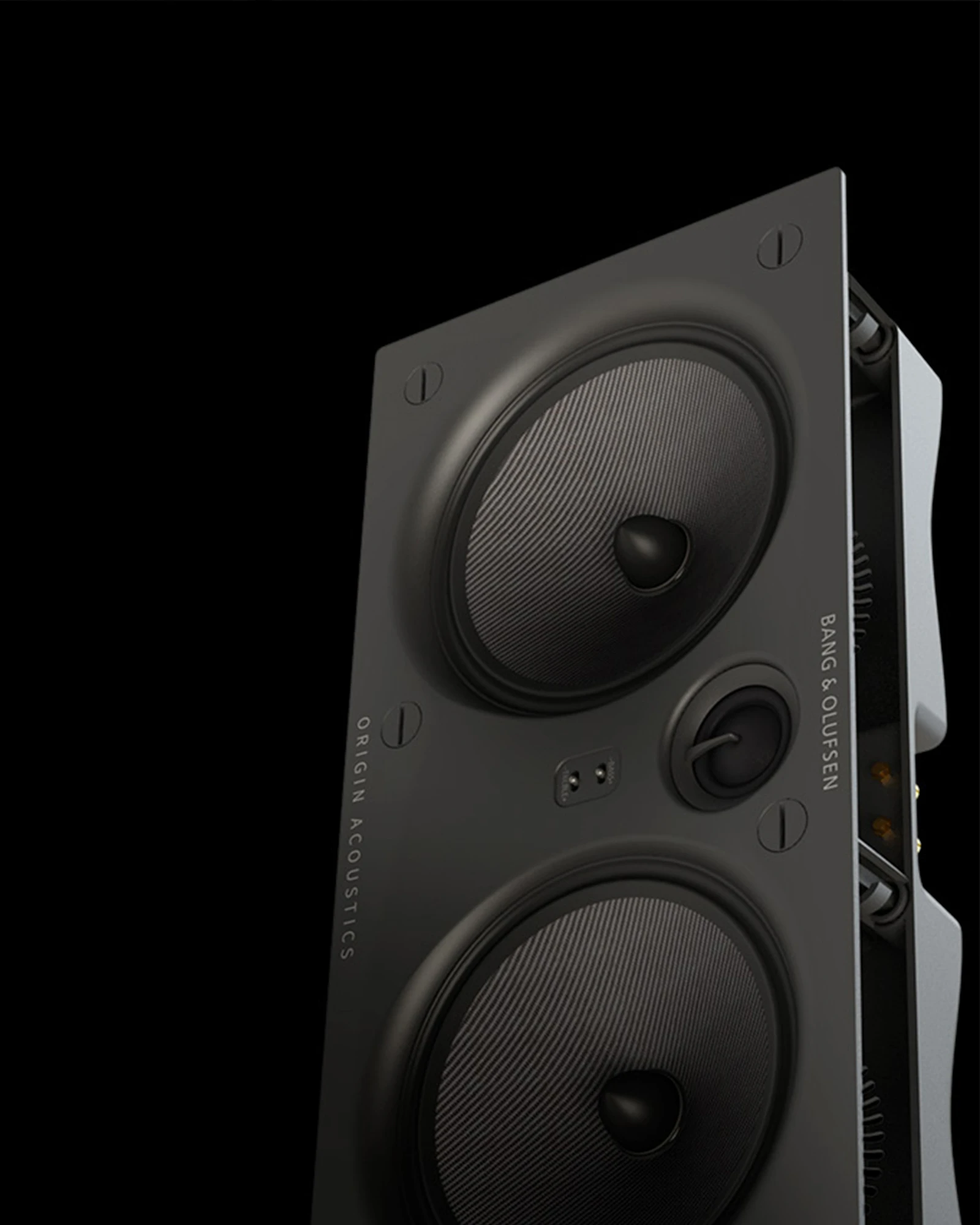 Palatial speaker drivers, view of the speaker without covers